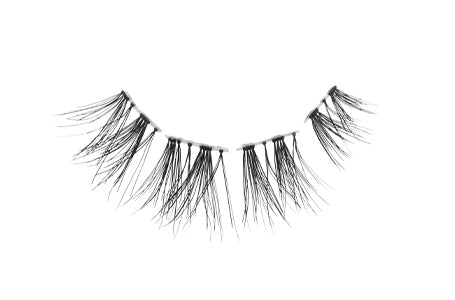Close up of 2 Ardell Pre-Cut Wispies featuring its medium volume, long length lash style