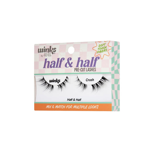 3D illustration of Winks Half & Half Pre-Cut Lashes Crush sealed box