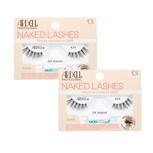 Two packages of Ardell Naked Lashes on a white background
