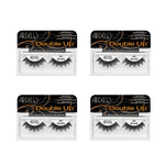 Four packages of Ardell Double Up false eyelashes on a white background