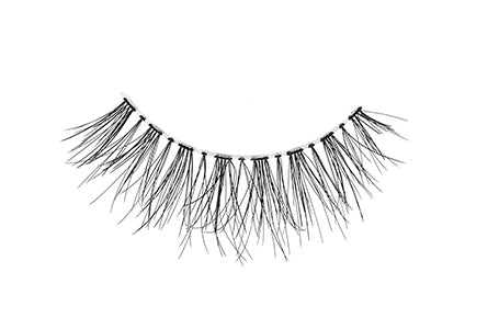 Close-up of an Ardell Naked Lash 425 false lash featuring light wispies layering & short length for a natural look