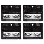 Four packages of Ardell Faux Mink eyelashes on a white background