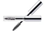 Capped bottle of Ardell Clear Eyebrow Gel that laid on its side with brush cap featured on background