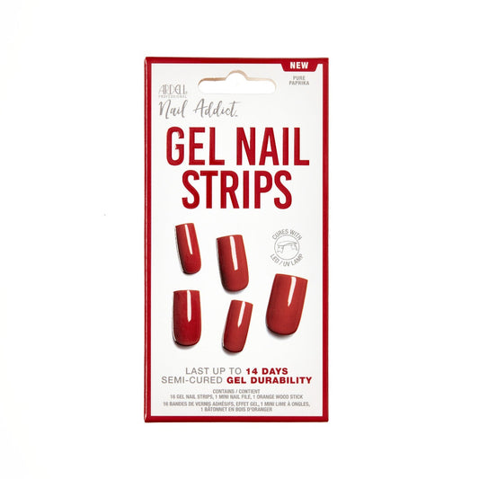 Front side of Ardell Nail Addict Gel Nail Strips - Pure Paprika