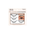 Ardell Pre-Mapped Extensions Classic Kitten Eye 3-Pack – Front packaging of reusable lash extensions in kitten eye shape.