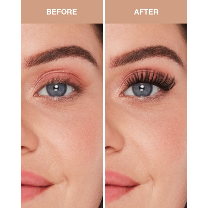Ardell Kitten Eye Lash Extensions shown on round eye shape for natural, lifted lash effect.