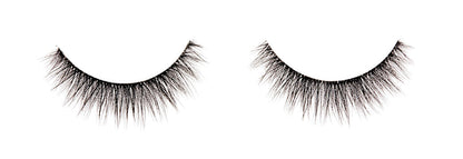 A single pair of Ardell Faux Mink 815 featuring its short length and round shaping